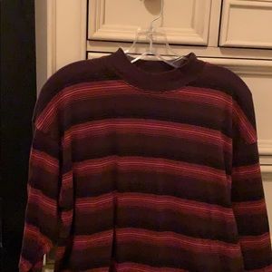 urban outfitters striped thermal shirt